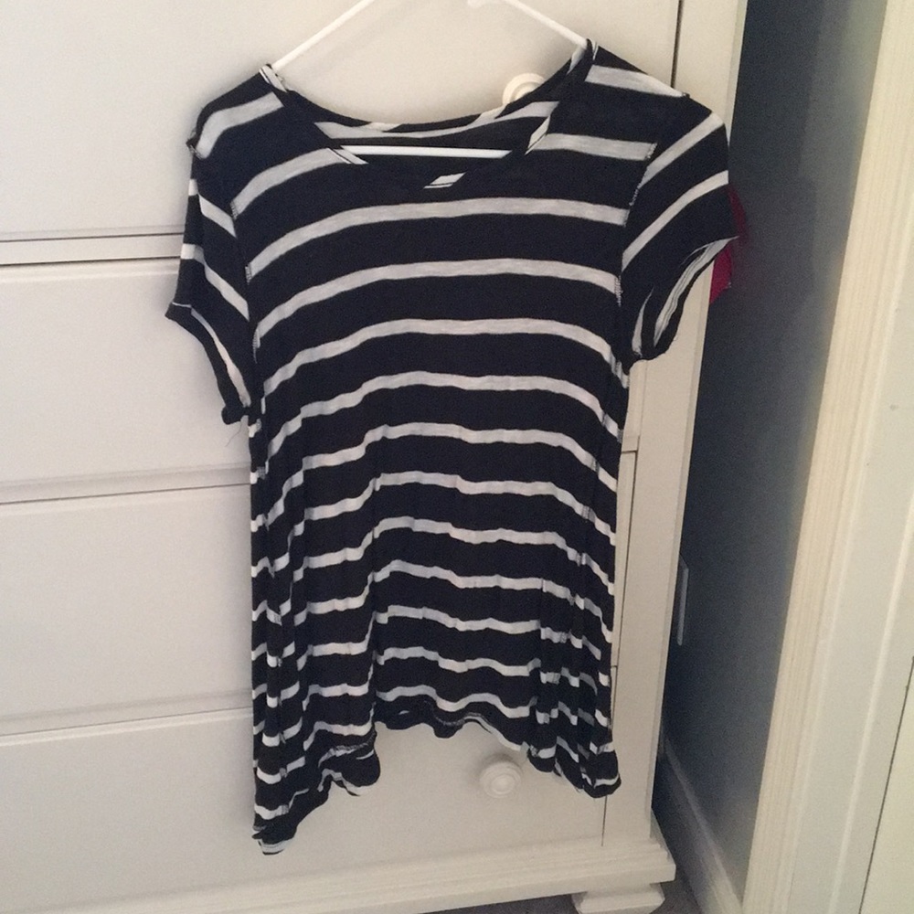 Black and white striped shirt